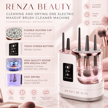 Renza Beauty Electric Makeup Brush Cleaner